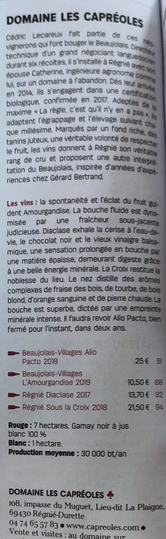 Guide vert 2021 Revue du vin de France